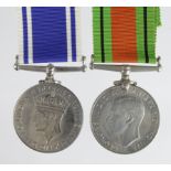 Police - Defence Medal and Police LSGC Medal GVI (Const Murdo Kerr). (2)