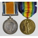 BWM & Victory Medal to 70663 Pte T W Kemp Oxf & Bucks L.I. Served with 2/8th Bn Ox & Bucks, then 2
