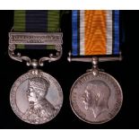 BWM (9088 Pte E G Wilkey Som L.I.) and IGS GV with Afghanistan N.W.F. 1919 clasp (9088 Pte E