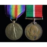 Mercantile Marine Medal to (Charles A. Short) born Southampton, served on the Mauritania and Queen