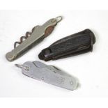 Pocket knifes (3) WW1 and WW2 examples.