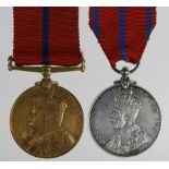 Metropolitan Police - Coronation Medal 1902 (bronze) named (PC F Maisey K.Div), 1911 Coronation
