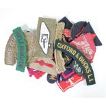 Cloth Badges: British Military WW2 formation signs & Shoulder Title Badges all in excellent