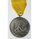 Honourable East India Company Medal for Seringapatam 1799, later Indian casting, silver plated