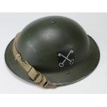 WW2 British "Tommy" Helmet with insignia of the 2nd Infantry Division.