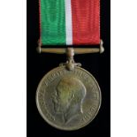 Mercantile Marine Medal to (Percy Mayo). Born Guildford, Surrey. With research