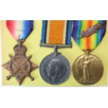 1915 Star Trio to 4211 Pte W Stewart 1/Sco H. (Pair named 2.Lieut x Stewart) the pair have had the