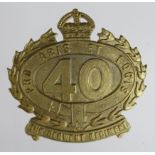 Cap Badge KC - 40 The Derwent Regiment (Australian)