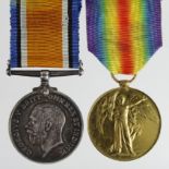 BWM & Victory Medal to 50325 Pte R H N Bowes W.York.R. Died 12th May 1917 serving as 35472 with