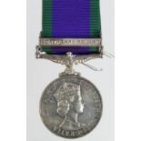 CSM QE2 with Northern Ireland clasp to (24225712 Pte A Duncan BW).