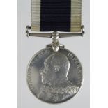 Naval LSGC Medal EDVII named (CH/15049 A J Vines, Pte. RMLI). With copy service papers. Born