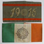 Ireland two commemorative 1916 Easter uprising related armbands, of the style issued to original