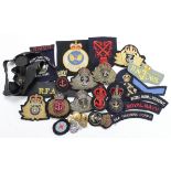 Cloth Badges: Royal Navy, Royal Fleet Auxiliary. Merchant Navy Cap Badges Arm Badges, Buttons also