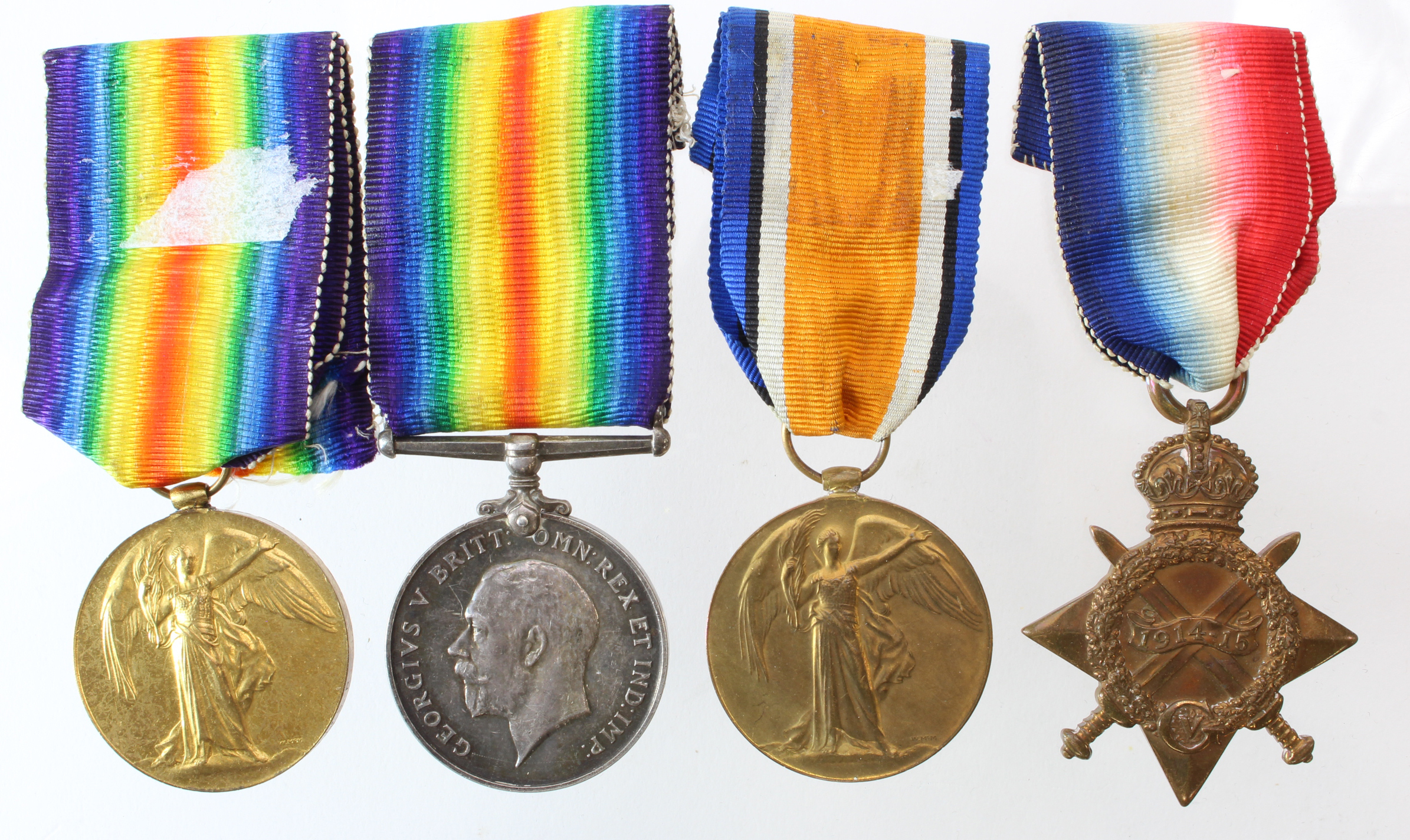 1915 Star Trio to 1983 Pte E Ede The Queens R. With a Victory Medal to L-6988 Pte W Ede The Queens