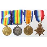 1915 Star Trio to 1983 Pte E Ede The Queens R. With a Victory Medal to L-6988 Pte W Ede The Queens
