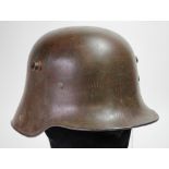 German WW1 1916 pattern steel helmet nice clean example complete with lining.