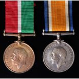 BWM & Mercantile Marine Medal to (Norris Morgan). Born Little Baddow, Essex. With research. (2)