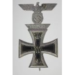 German Iron Cross 1st class with combined 1939 bar to the Iron Cross 1st class