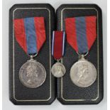 Imperial Service Medals QE2, both in case of issue, named George James Main, the other named