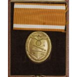German West Wall medal in deluxe finish in deluxe case