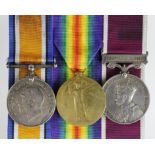 BWM & Victory Medal named (129840 Pnr A Maynard RE), and Regular Army LSGC Medal GV (1854070 Spr A