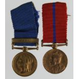 Metropolitan Police 1887 Jubilee Medal with 1897 clasp named (PC J Ryman D.Div), and 1902 Coronation