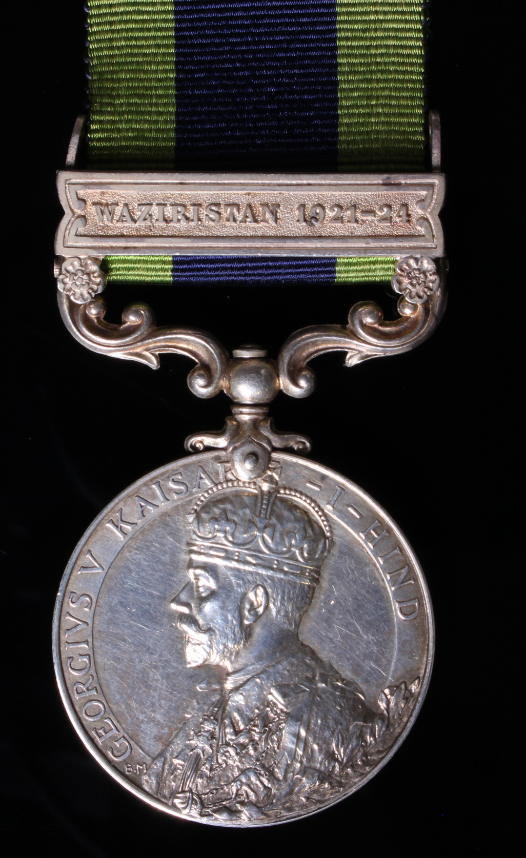 IGS GV with Waziristan 1921-24 clasp to (5877707 Dvr A Cartwright RA). Served with 47th Battery RFA.