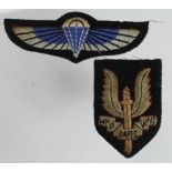Badges SAS cloth larger WW2 size beret badge and jump wings