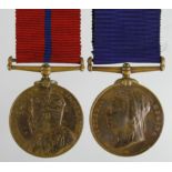 Metropolitan Police 1897 Jubilee Medal named (PC H Shuttleworth E.Div), 1902 Coronation Medal (