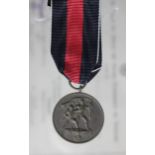 German 1st October 1938 medal with award document to Schutzen Heinrich Duriger, geb.6.11.1898