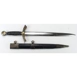 German Nazi 1st Pattern Luftwaffe Dagger, no chains. No makers mark