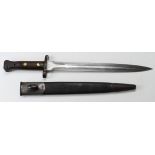 Bayonet: Pattern 1888 MKII bayonet made by Wilkinson and dated for March 1900, and 'VR' with WD,