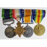 Group mounted as worn - India General Service Medal EDVII with North West Frontier 1908 clasp (