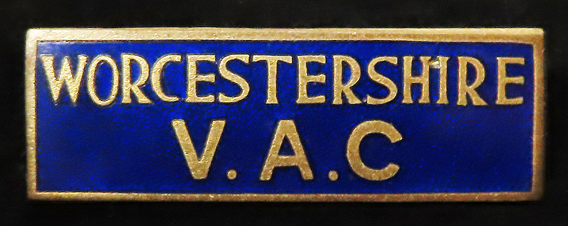 Badge - WW2, W.V.A.C. (Worcestershire Volunteer Agricultural Camp) gilt & enamel badge