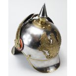 Reproduction Imperial German Jager Regiment Officers lobster tail helmet, metal construction with