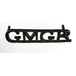 Badge: GMGR - Guards Machine Gun Regiment rare WW1 shoulder title badge. In use from February 1918