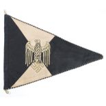 German Panzer Commanders Pennant, service wear