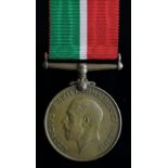 Mercantile Marine Medal to (Thomas C. Rankin). Born Glasgow. With research