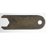 German dagger spanner for securing the top nuts on SA NSFK & SS daggers maker marked