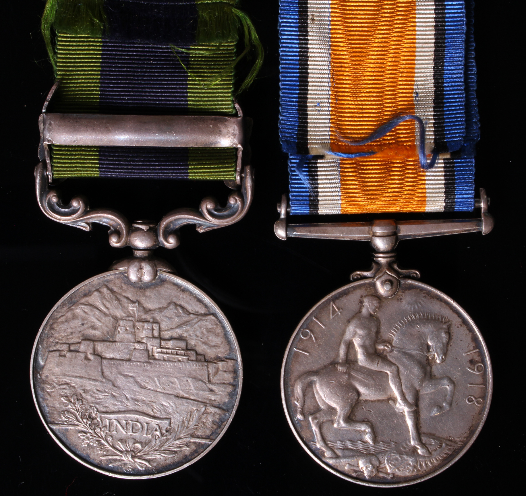 BWM (9088 Pte E G Wilkey Som L.I.) and IGS GV with Afghanistan N.W.F. 1919 clasp (9088 Pte E - Image 2 of 2