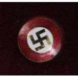 German "Golden" Party Badge in small fitted case