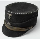 German Nazi SS ? Kepi. Label inside 'Seit 1833 C F Heyne. Weimar'. Fragile