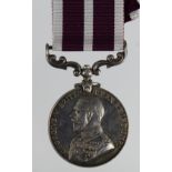 Meritorious Service Medal GV (swivel) named (48501 Cpl J A Evans 81/Coy Lab C). Small correction
