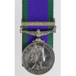 CSM QE2 with Northern Ireland clasp to (24184906 Pte J Manzie BW).