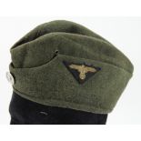 German Nazi SS-VT M34 Overseas Side Cap.