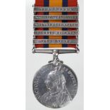 QSA with bars CC/TH/OFS/RoL/Trans, renamed (Pte J D Hall, 4648, 19 Hussars). With copy service