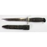 Fighting knife A & N C.S.L marked blade (Army & Navy Co-op Stores Ltd) ? N on reverse side, with