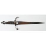Victorian ? good quality replica of a European Medieval Parrying Dagger, no scabbard, light rusting