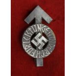 German HJ Hitler Youth Proficiency badge, numbered 44377, RZM etc marked, fitted case