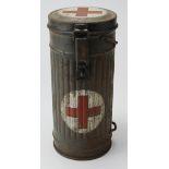 German Nazi Medics Gas Mask Canister.